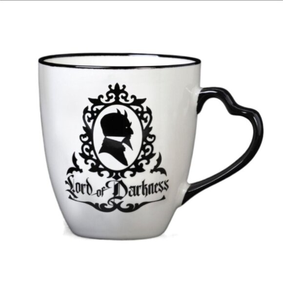Alchemy Gothic ✦ Queen & Lord Mug Set ✦ Bone China w/ Coasters Gothic Royalty - Picture 4 of 10